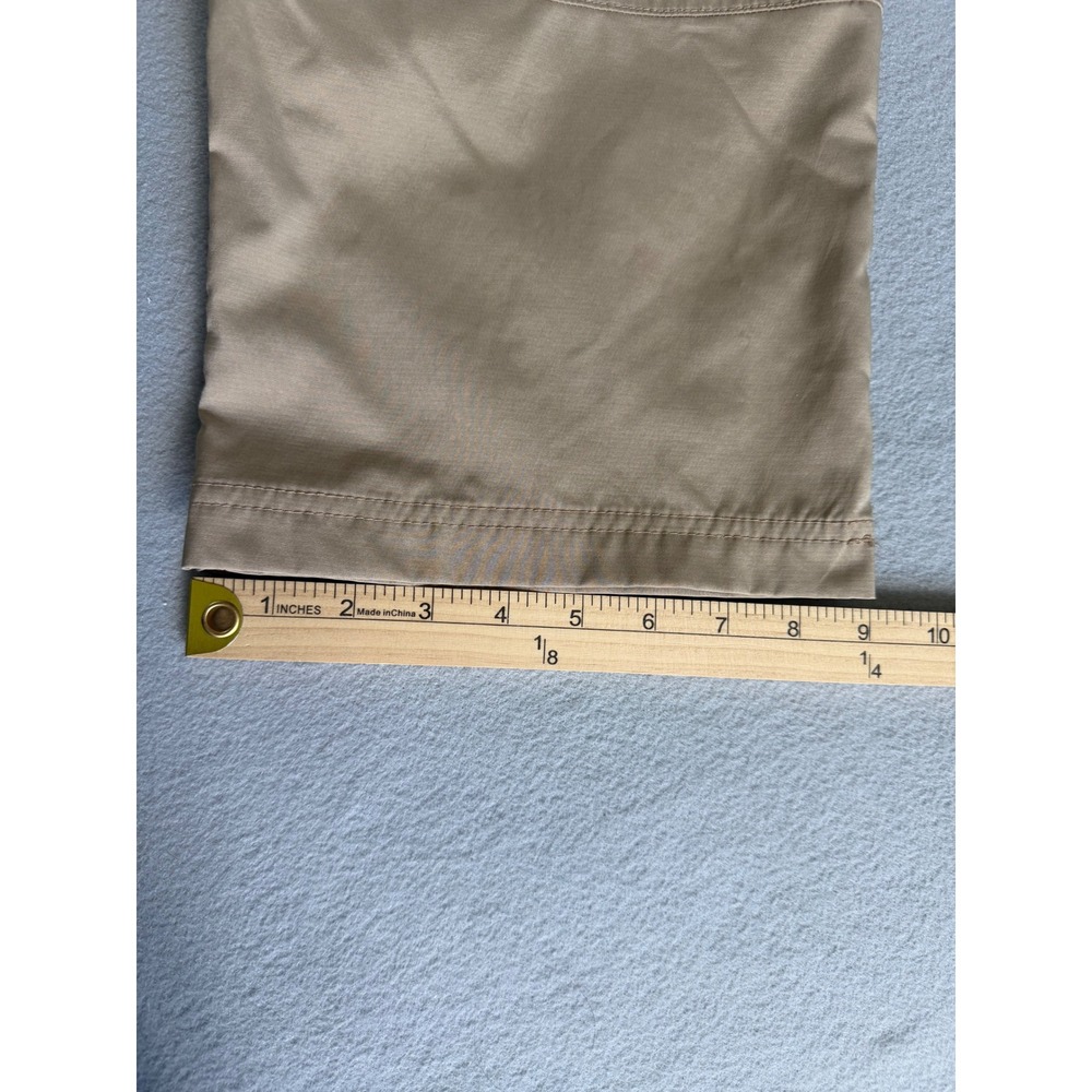 Columbia Womens Tan Khaki Hiking Capri Cargo Pants Outdoor Utility Size 14 - Picture 8 of 11